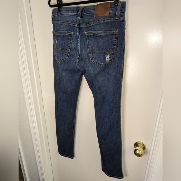 Hollister Men's Skinny Fit Distressed Stretched Jeans 31/32 - Picture 4 of 7